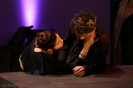 Lady Macbeth trying to console Macbeth